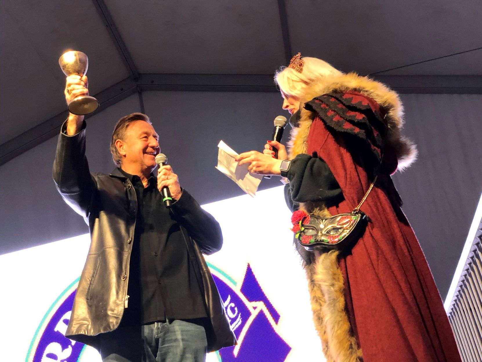 Bernie Federko crowned King of 2020 Soulard Mardi Gras